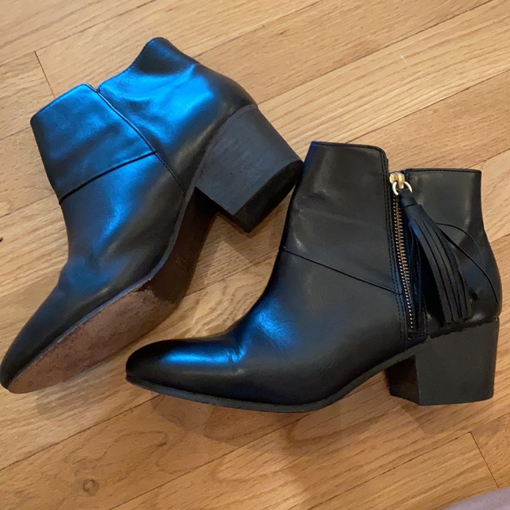 Coach Black Leather Boots 7.5